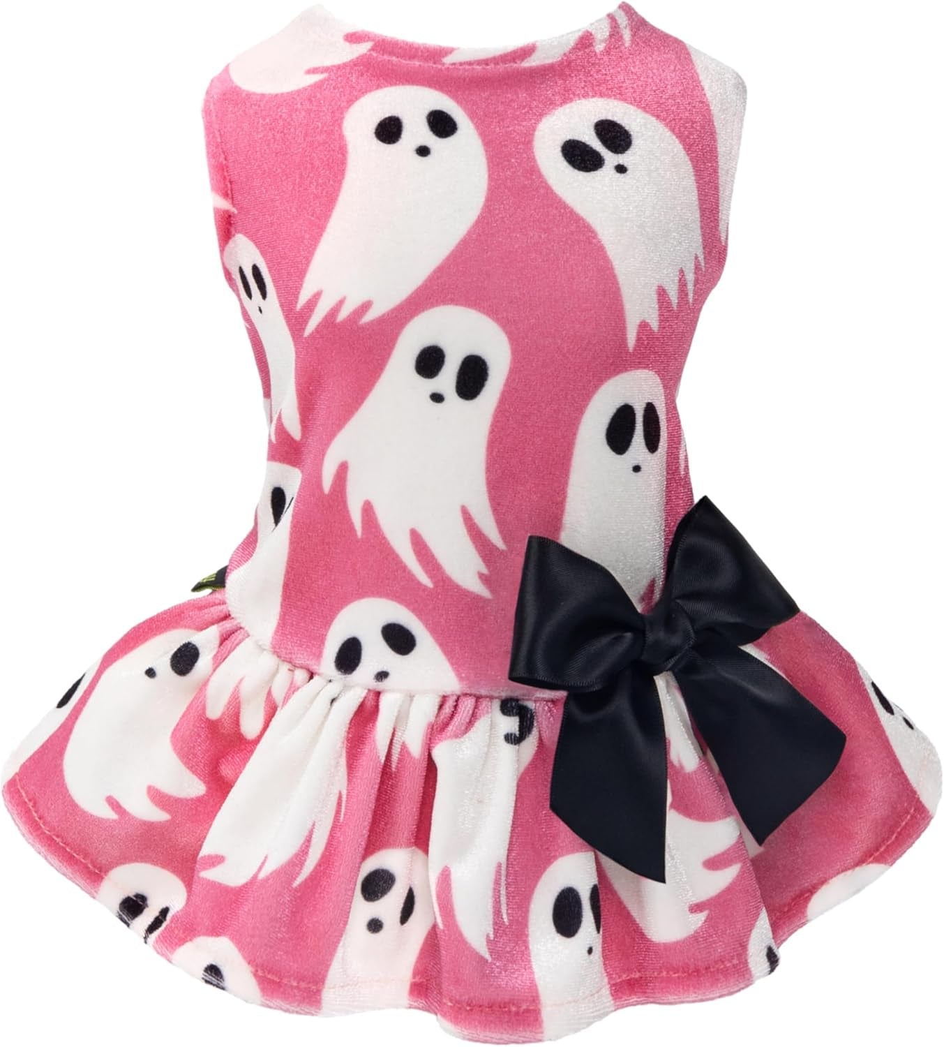 Christmas Candy Canes Dog Dress, Cute Dog Christmas Outfit, Doggy Clothes for Small Dogs Girl, Pet Apparel, Silver, Red, White, XXS