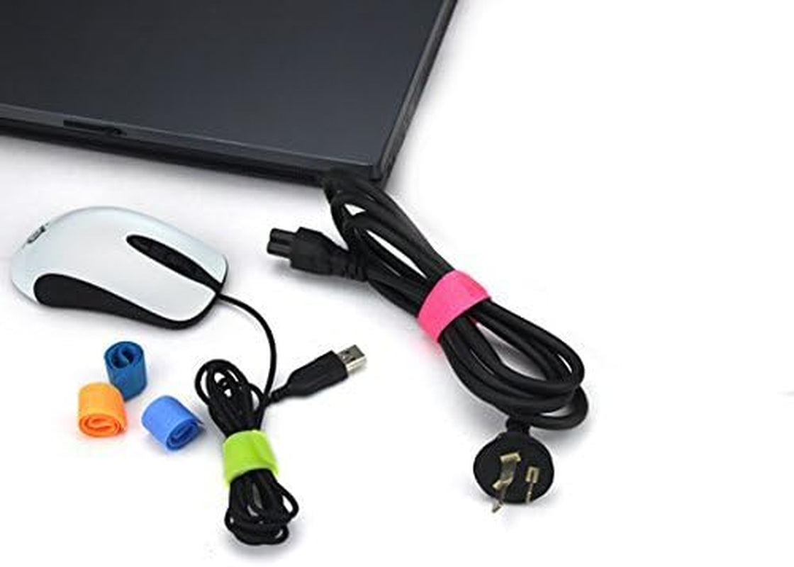 50Pcs Cable Ties Reusable Fastening Wire Organizer Cord Rope Holder 7 Inch (Black)