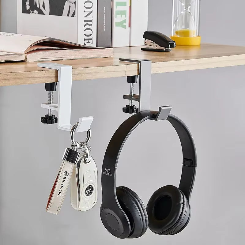 1/2Pc Adjustable Desk Edge Hook Gaming Headset Desk Hanger Backpack Storage Hanging Hook Holder Punch-Free Home Office Organizer