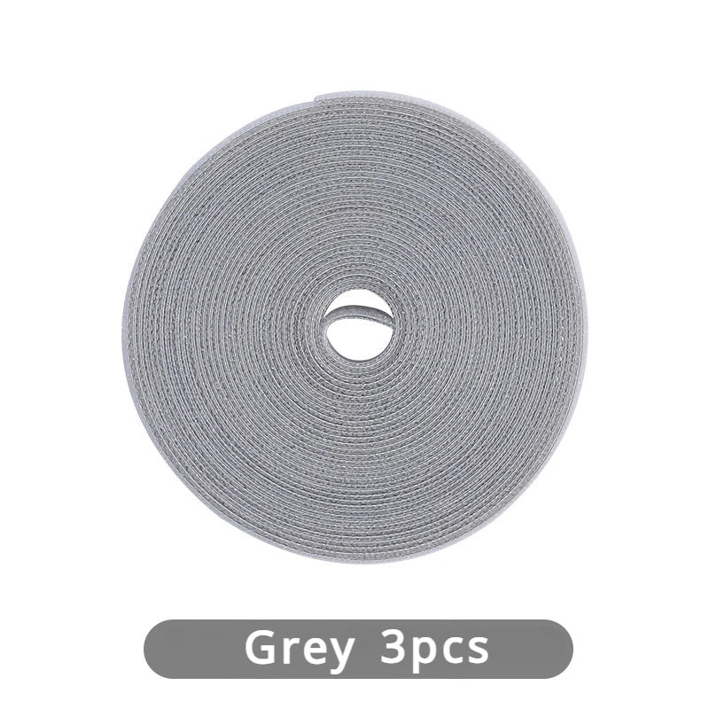 1PC Data Cable Management Cable Tie Reusable Removable Multi-Purpose Wire Organizer Data Cable Storage Tape Plant Fixation