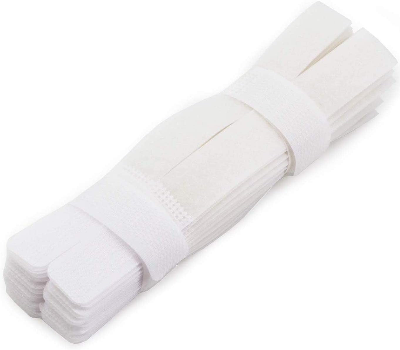 50Pcs Cable Ties Reusable Fastening Wire Organizer Cord Rope Holder 7 Inch (Black)