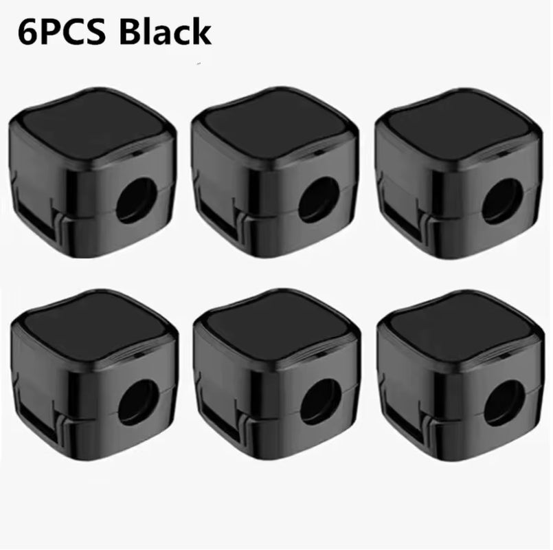 6PCS Magnetic Cable Clips Cable Smooth Adjustable Cord Holder under Desk Cable Management Wire Keeper Cable Organizer Holder