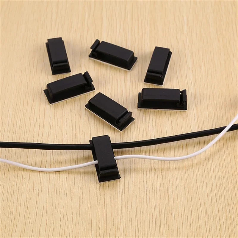 Cable Fixing Clip Cable Wire Sorting Buckle Chassis Organizer 19*47 Black and White Organizer