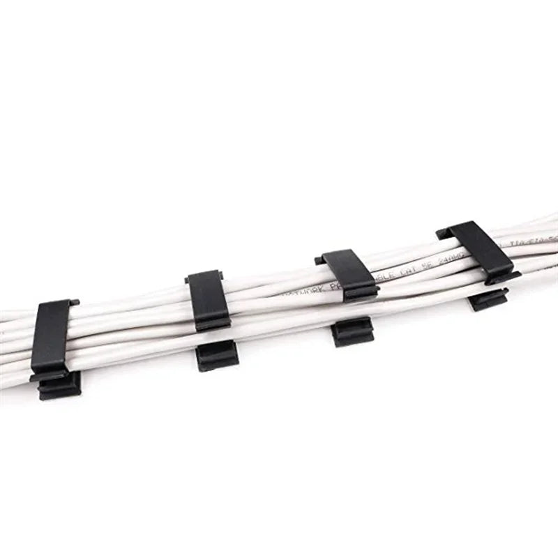 Cable Fixing Clip Cable Wire Sorting Buckle Chassis Organizer 19*47 Black and White Organizer