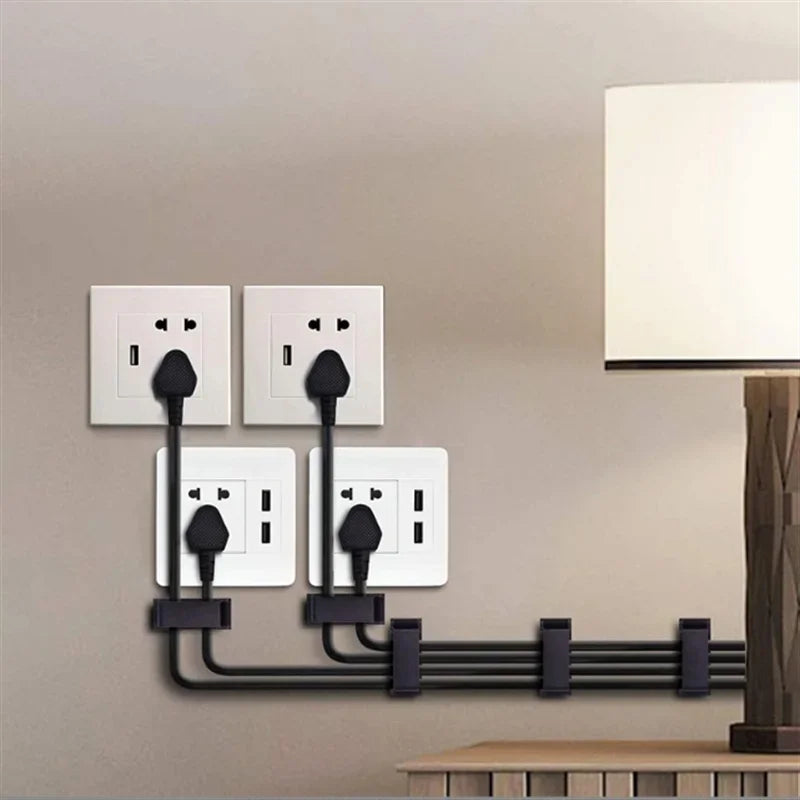 Cable Fixing Clip Cable Wire Sorting Buckle Chassis Organizer 19*47 Black and White Organizer