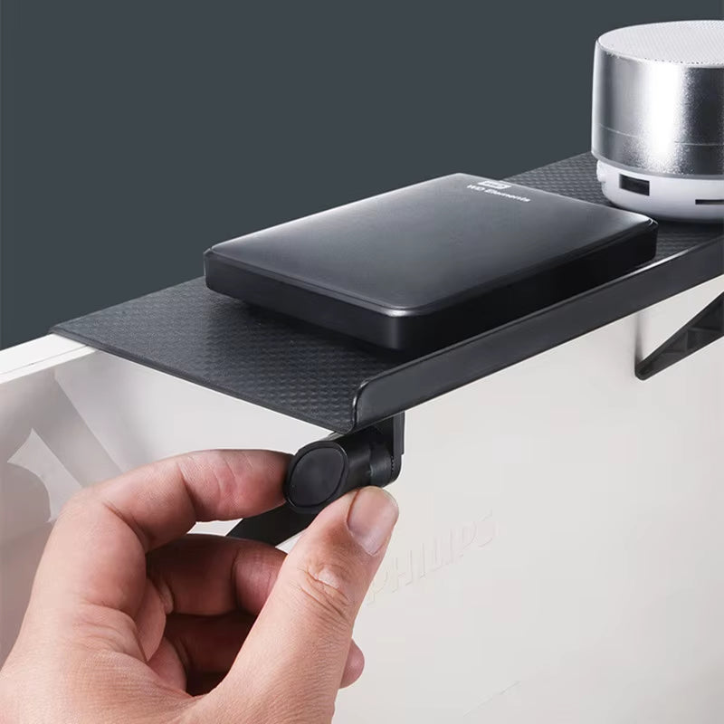 TV Screen Top Shelf Adjustable Computer Monitor Desktop Display Stand Storage Rack Holder Home Office Organizer