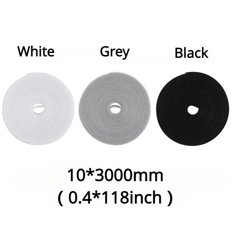 1PC Data Cable Management Cable Tie Reusable Removable Multi-Purpose Wire Organizer Data Cable Storage Tape Plant Fixation