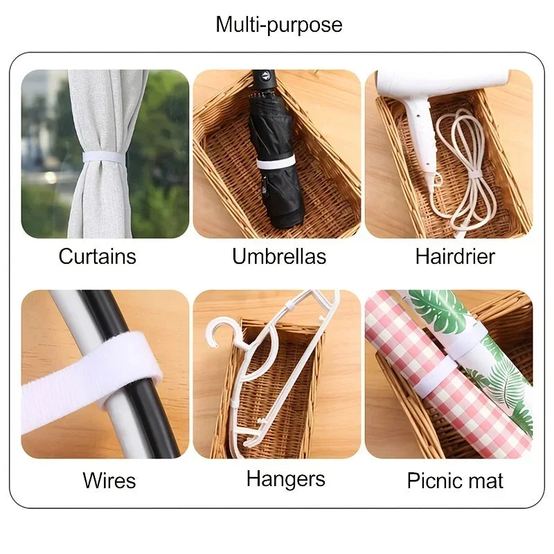 1PC Data Cable Management Cable Tie Reusable Removable Multi-Purpose Wire Organizer Data Cable Storage Tape Plant Fixation