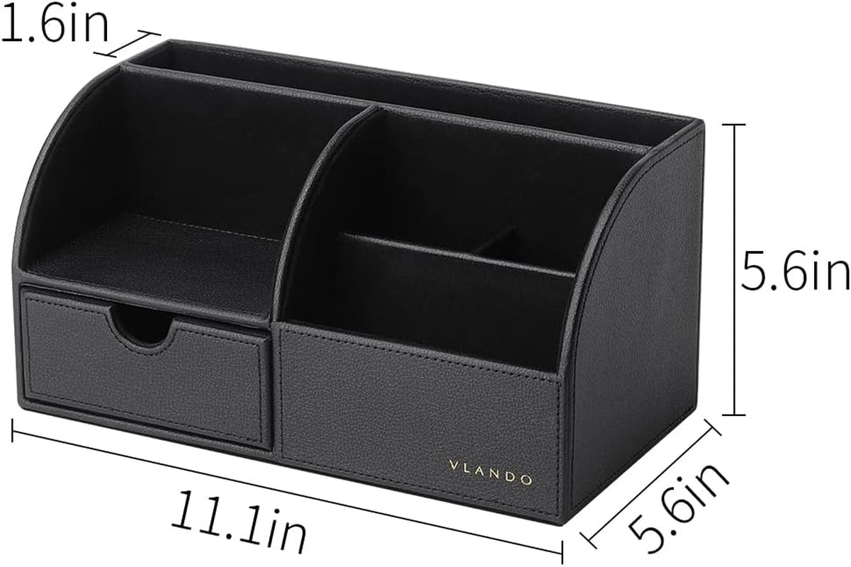 Office Supplies Desk Organizer Caddy,Back to School Supplies for Desk Caddy, Desktop Hanging File Letter Document Storage Holder with Drawer Organizer Section for Office Home 2 Pack Black
