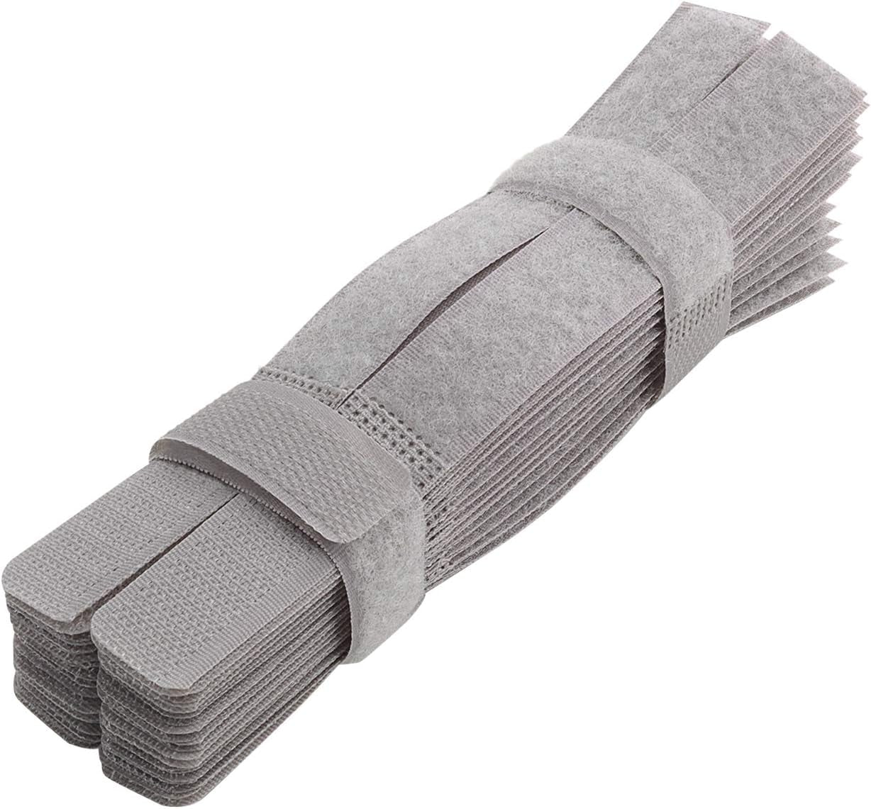 50Pcs Cable Ties Reusable Fastening Wire Organizer Cord Rope Holder 7 Inch (Black)